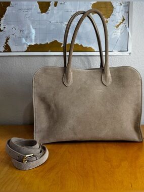 Viral TikTok Claudia Firenze Suede Leather Tote